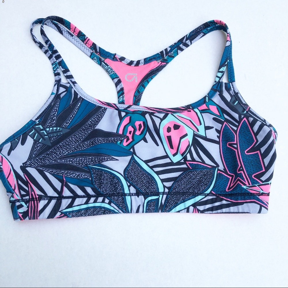 GAP FIT low impact sports JUNGLE bra‎ workout XS